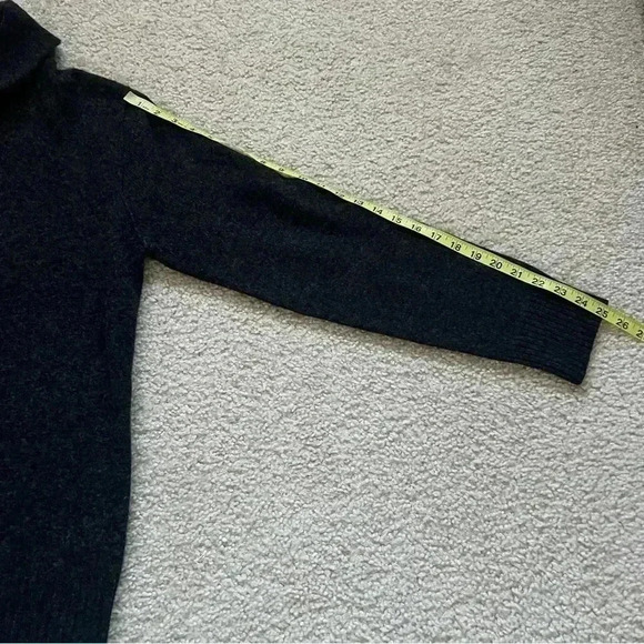 J Crew Sweater Button Dark Gray High Neck Men’s Size Large 100% Lambs Wool 19458 - Picture 6 of 15